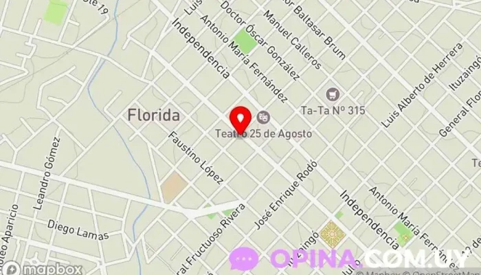 mapa de Clínica Sur Centro escolar en Florida