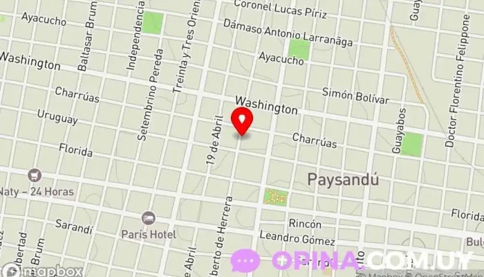 mapa de Clínica Unilaser Médico en Paysandú