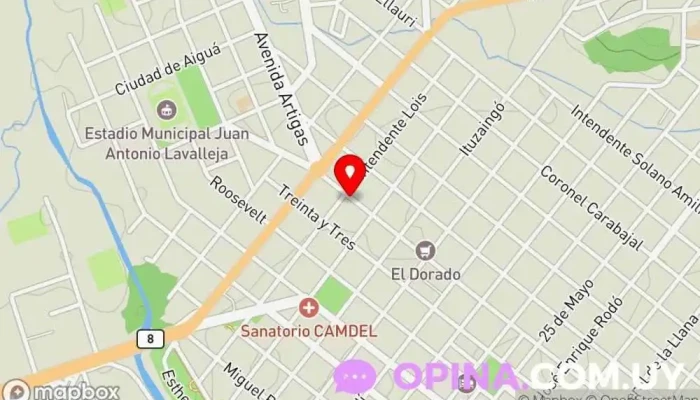 mapa de Clínica Veterinaria Cuatro Patas Veterinario en Minas