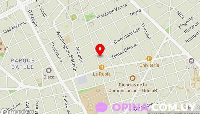 mapa de Clinica Veterinaria Dr. Fernando Cirillo Hospital en Montevideo