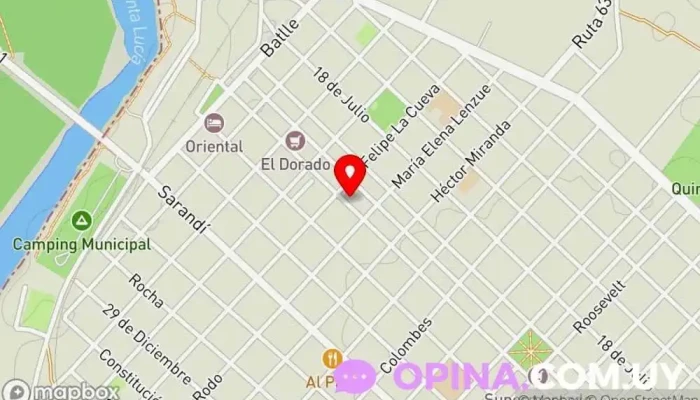 mapa de Clínica Veterinaria India Veterinario en Santa Lucía