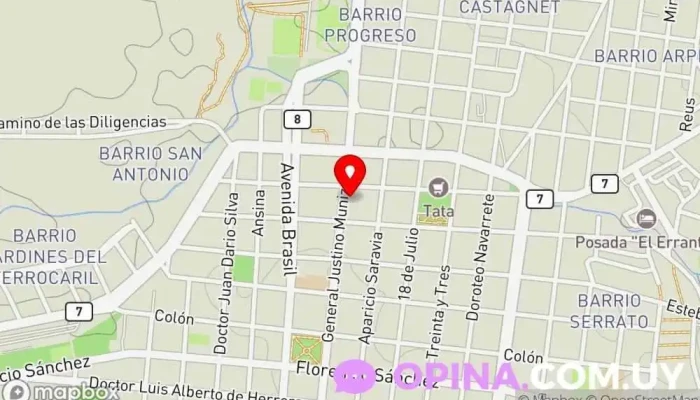 mapa de Clinica Veterinaria La Mascota Veterinario en Melo