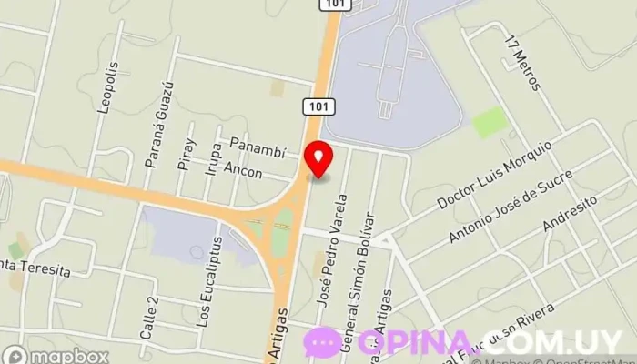 mapa de Clínica Veterinaria Medivet Hospital veterinario, Tienda de alimentos para animales, Tienda de productos para mascotas, Veterinario en Empalme Nicolich