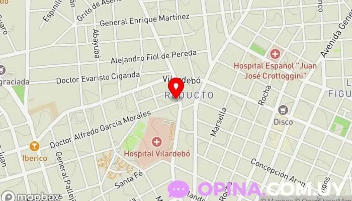 mapa de Clínica Veterinaria Millán 2 Veterinario en Montevideo