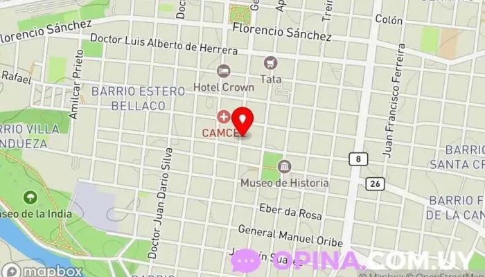 mapa de Clínica Veterinaria Toco Veterinario en Melo