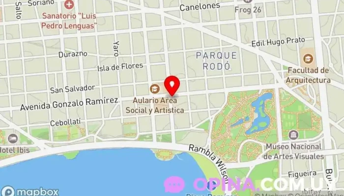 mapa de Clínica Visión Uno Clínica de oftalmología en Montevideo