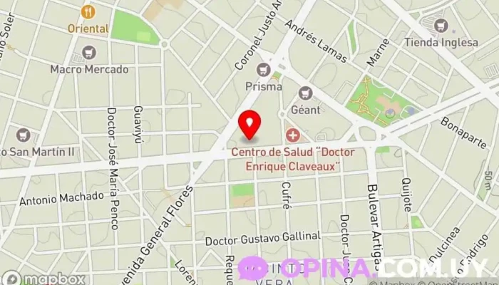 mapa de Clínica Xikos Clínica del sueño en Montevideo