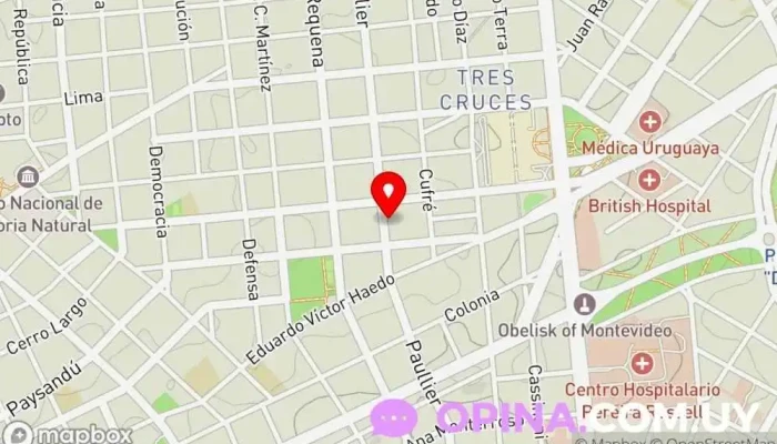 mapa de Clover School Escuela en Montevideo