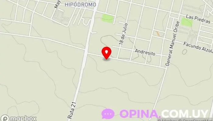 mapa de Club de Niños Creciendo Unidos Escuela en Mercedes