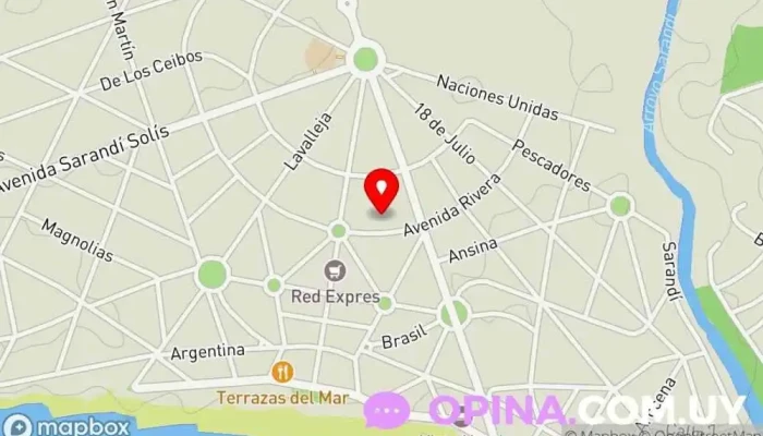 mapa de Club La Floresta Club deportivo en La Floresta