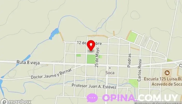 mapa de Club Social y Deportivo Soca Gimnasio en Soca