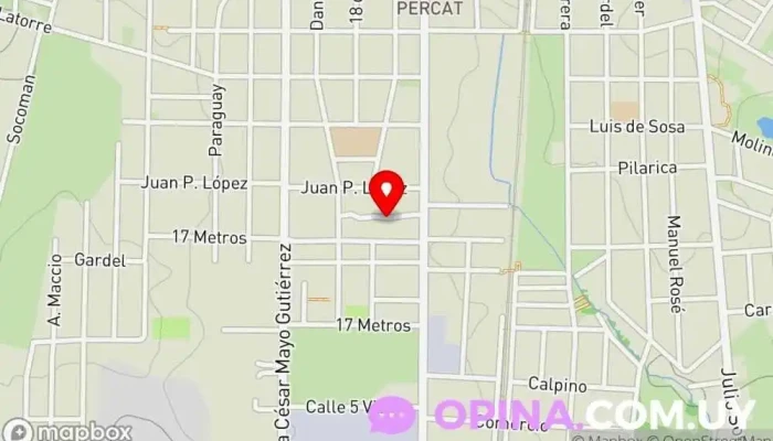 mapa de Cobena Sociedad de viviendas en Las Piedras