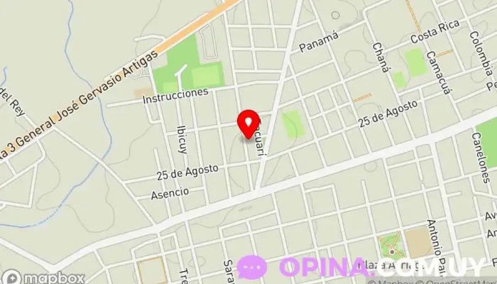 mapa de Coche escuela Centros de formación para obtener el carné de conducir en San José de Mayo