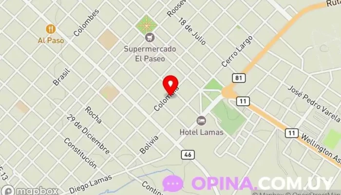 mapa de Coche Escuela Santa Lucía Autoescuela en Santa Lucía