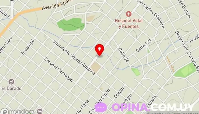 mapa de Coche Escuela Taller Sosa Escuela en Minas