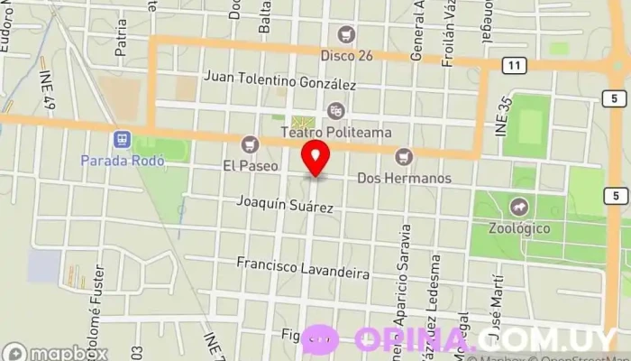 mapa de CODAOC Clínica dental en Canelones