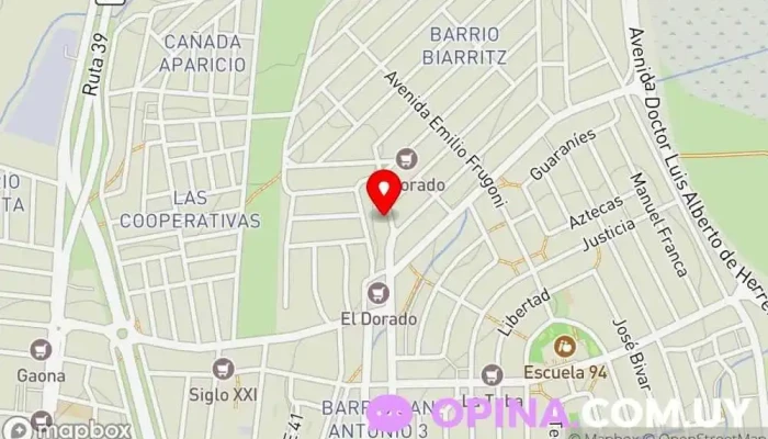 mapa de Colegio Biarritz Colegio privado en Maldonado