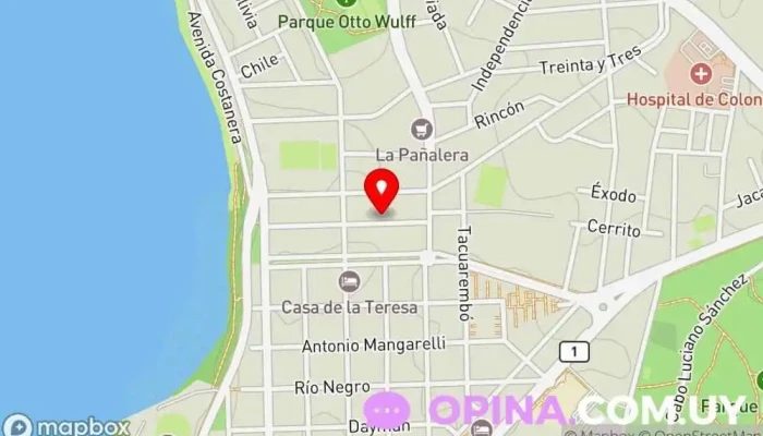 mapa de Colegio CENI Inicial - Colonia Colegio bilingüe en Col. del Sacramento