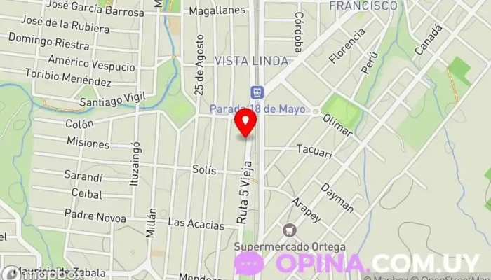 mapa de Colegio Cristo Viene Escuela primaria en 18 de Mayo