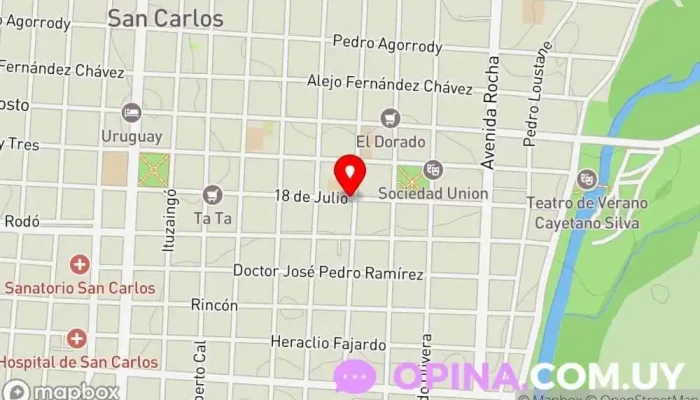 mapa de Colegio Hermanas Dominicas Colegio privado en San Carlos