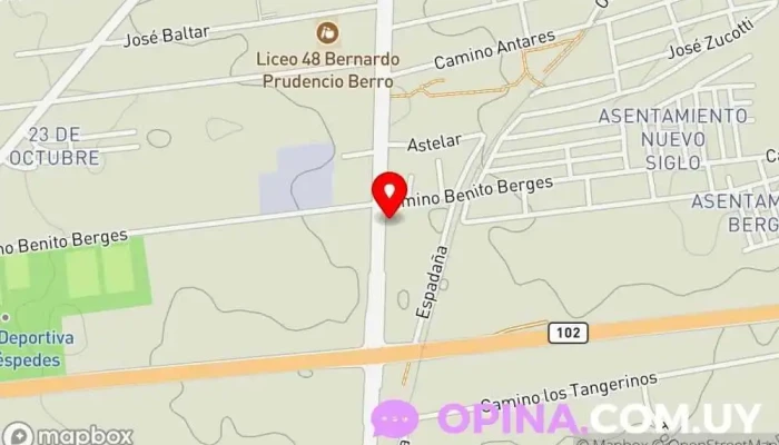 mapa de Colegio Integral Alfa Y Omega Colegio privado en Montevideo