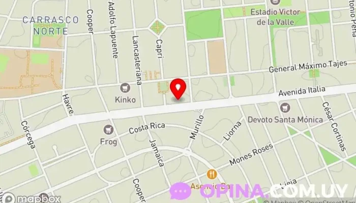 mapa de Colegio Jesús María Kids Colegio religioso en Montevideo