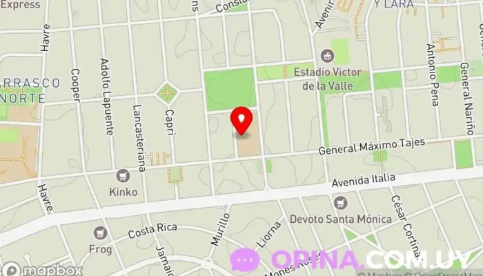 mapa de Colegio Jesús María Colegio religioso, Escuela universitaria en Montevideo