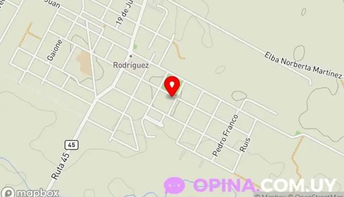 mapa de Colegio la Inmaculada Escuela en Rodríguez