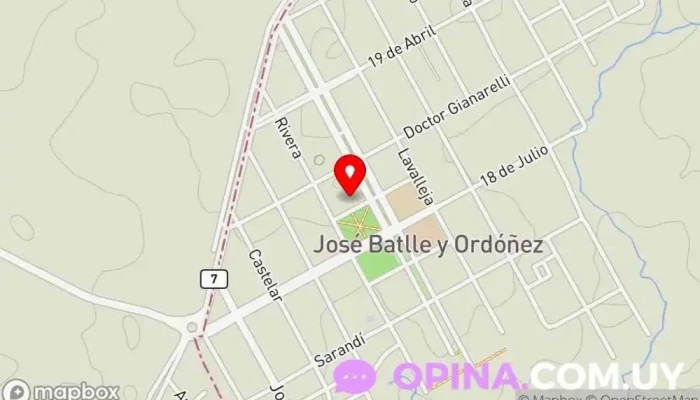 mapa de COLEGIO MARIA AUXILIADORA Colegio privado en José Batlle y Ordóñez