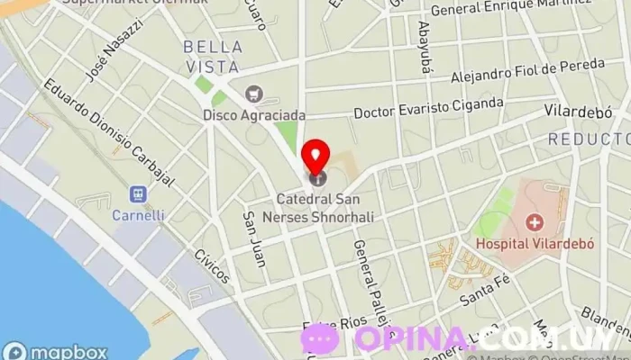 mapa de Colegio maternal inicial y primaria Centro educativo en Montevideo