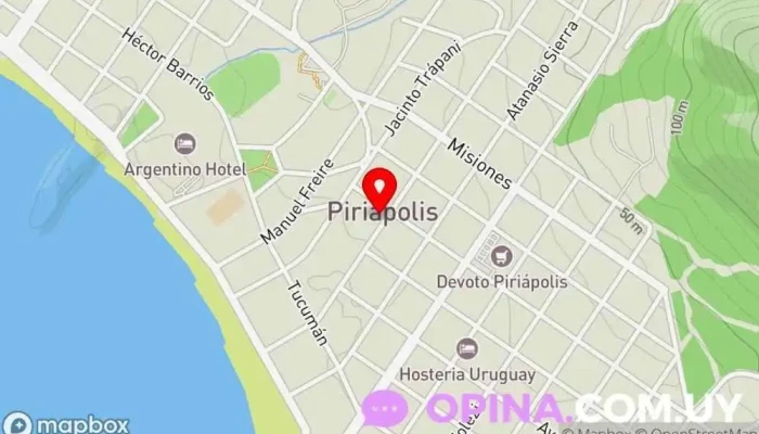 mapa de Colegio San Francisco Escuela en Piriápolis