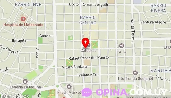 mapa de Colegio Vírgen del Carmen del Santander Escuela en Maldonado