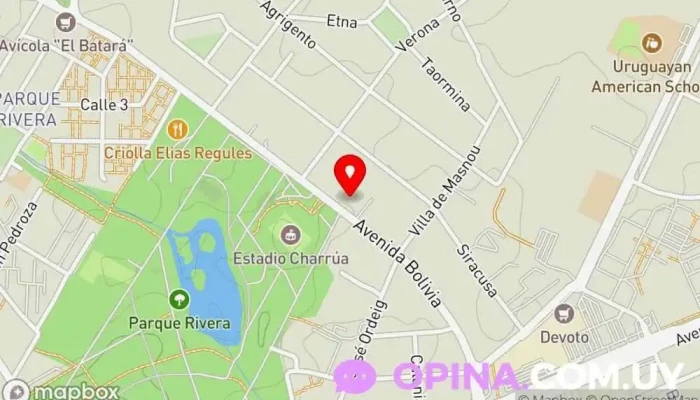 mapa de Colegio Waldorf Rudolf Steiner Uruguay Jardín de infancia Waldorf en Montevideo