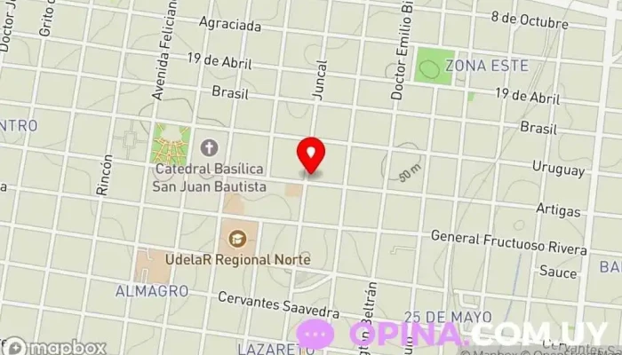 mapa de Colegio y Liceo Inmaculada Concepción/ Colegio Maria Auxiliadora de Salto Escuela en Salto