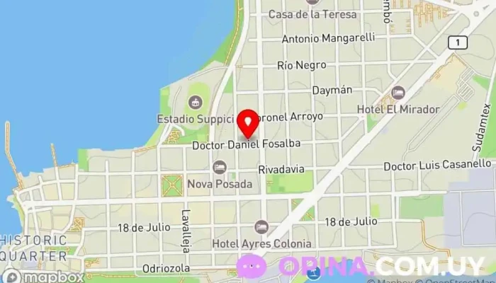 mapa de Colegio y Liceo San Gabriel Escuela en Col. del Sacramento