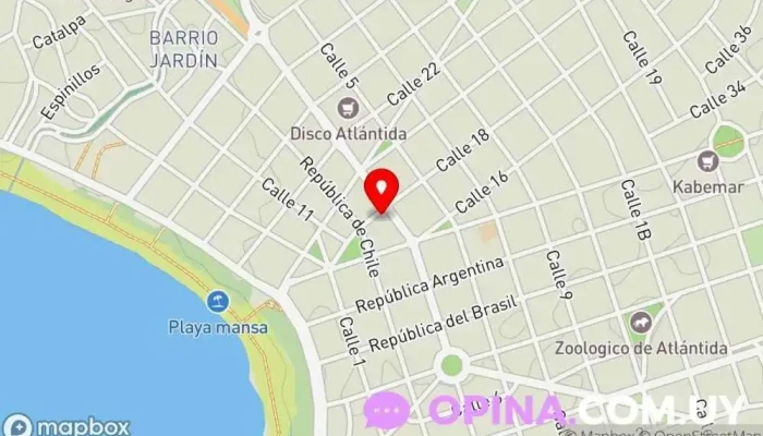 mapa de Collage Papelería, Tienda de regalos, Juguetería en Atlántida