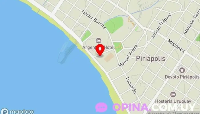 mapa de Colonia Escolar N° 85 Emilio Oribe | Ex Gran Hotel Piria Escuela en Piriápolis
