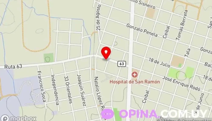 mapa de COMECA Asesor médico en San Ramón