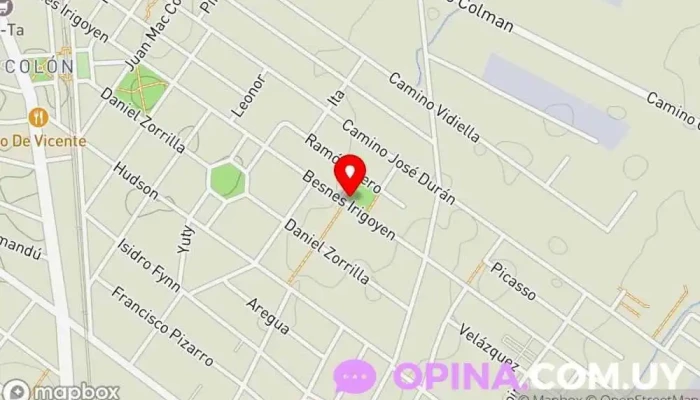 mapa de Comisión Pro Fomento Vecinal Cuauhtémoc Hospital en Montevideo