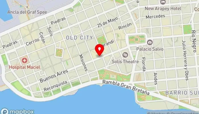 mapa de Como en Casa. Mvd Restaurante de brunch en Montevideo