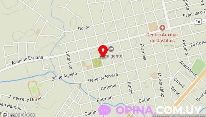 mapa de Complejo- Cultural 2 de Mayo Castillos Centro cultural en Castillos