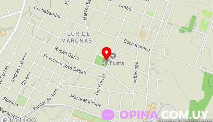 mapa de Complejo Cultural Crece Flor de Maroñas Centro cultural en Montevideo