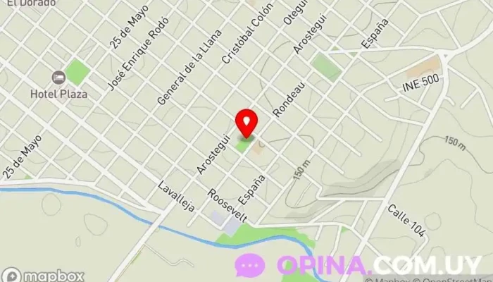 mapa de Complejo Filarmónica Polideportivo en Minas