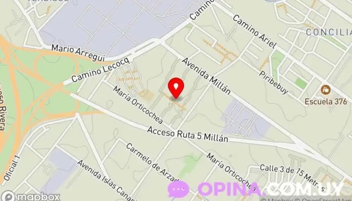 mapa de Complejo Habitacional Millán y Lecocq Complejo de apartamentos en Montevideo