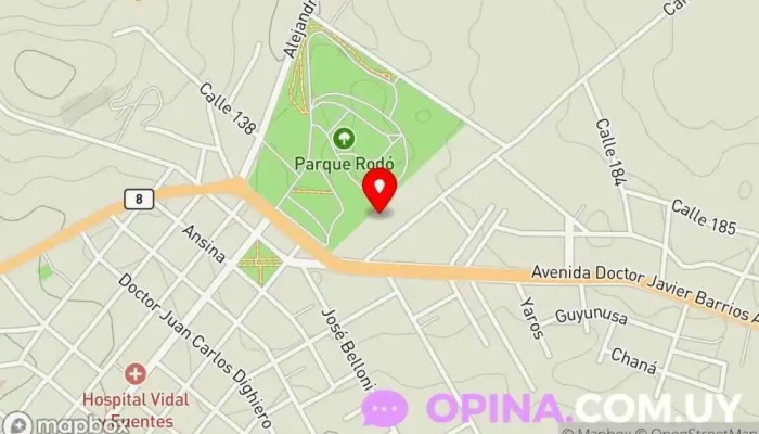 mapa de Complejo Municipal Las Delicias Centro comercial en Minas