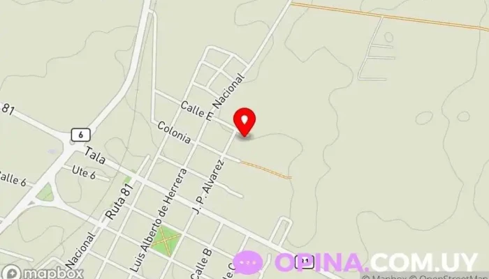 mapa de Complejo San Bautista Polideportivo en San Bautista