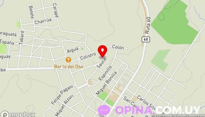 mapa de Comunal la Estacion Pan De Azucar Deoartamento De Maldonado Escuela de arte en Pan de Azúcar