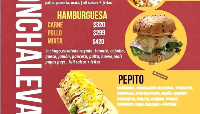 Conchalevaleuy Menu - Canelones