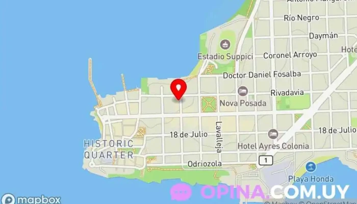 mapa de Conexión Estelares Urbanización privada en Montevideo