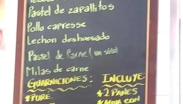 Confiteria Carrera Menu - Montevideo
